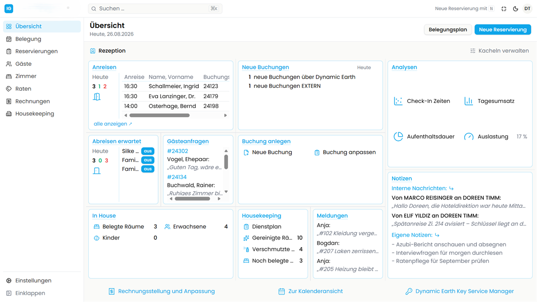Produkt-Screenshot: Property Management System
